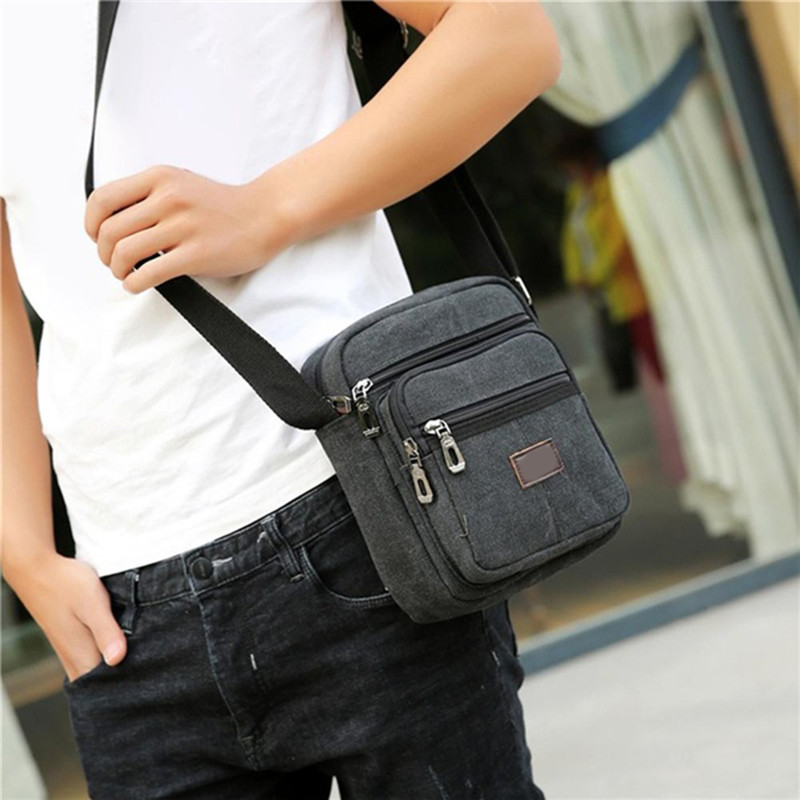 Men's Shoulder Bag Business Le - Canvas Backpack Casual review and price