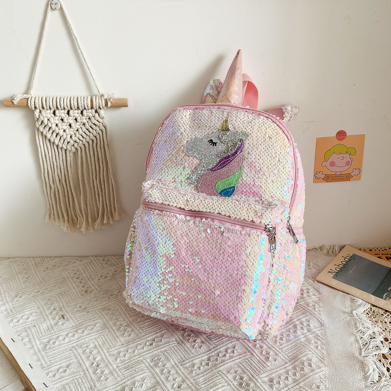 Sequin Unicorn Backpack Pink S - Fashion Backpack Women review and price