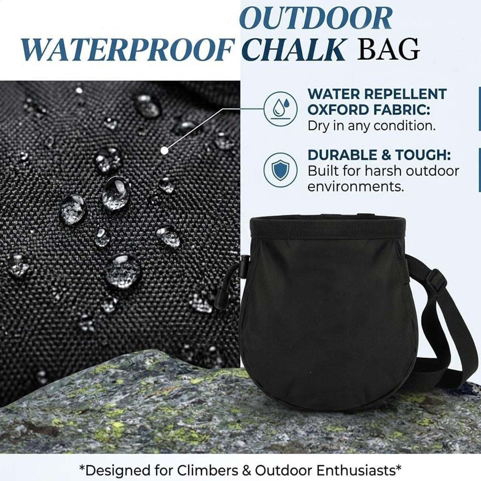 Rock Climbing Chalk Bag Waterp - Drawstring Gym Bag review and price