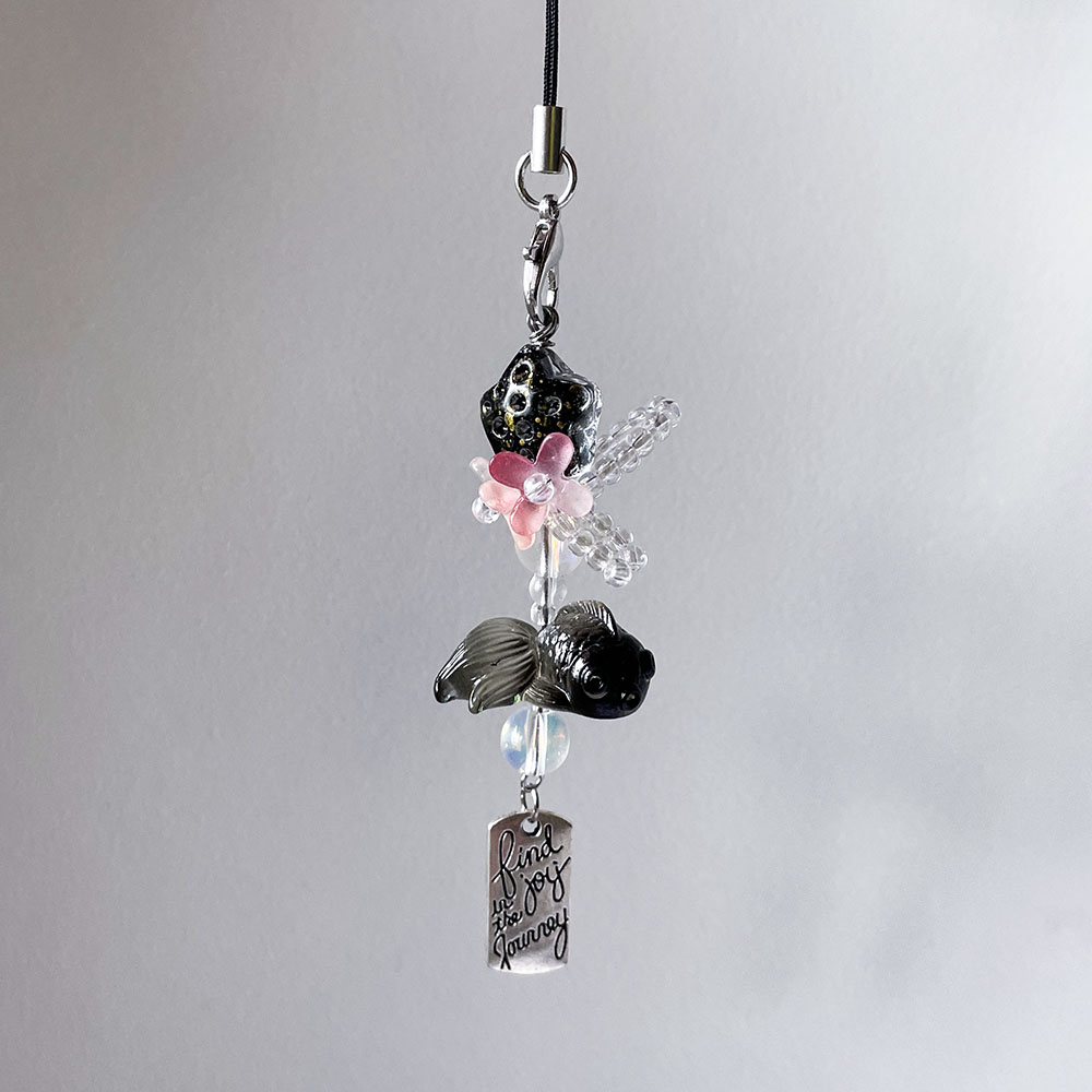 Black Goldfish Phone Charm Cha - Fashion Backpack Women review and price