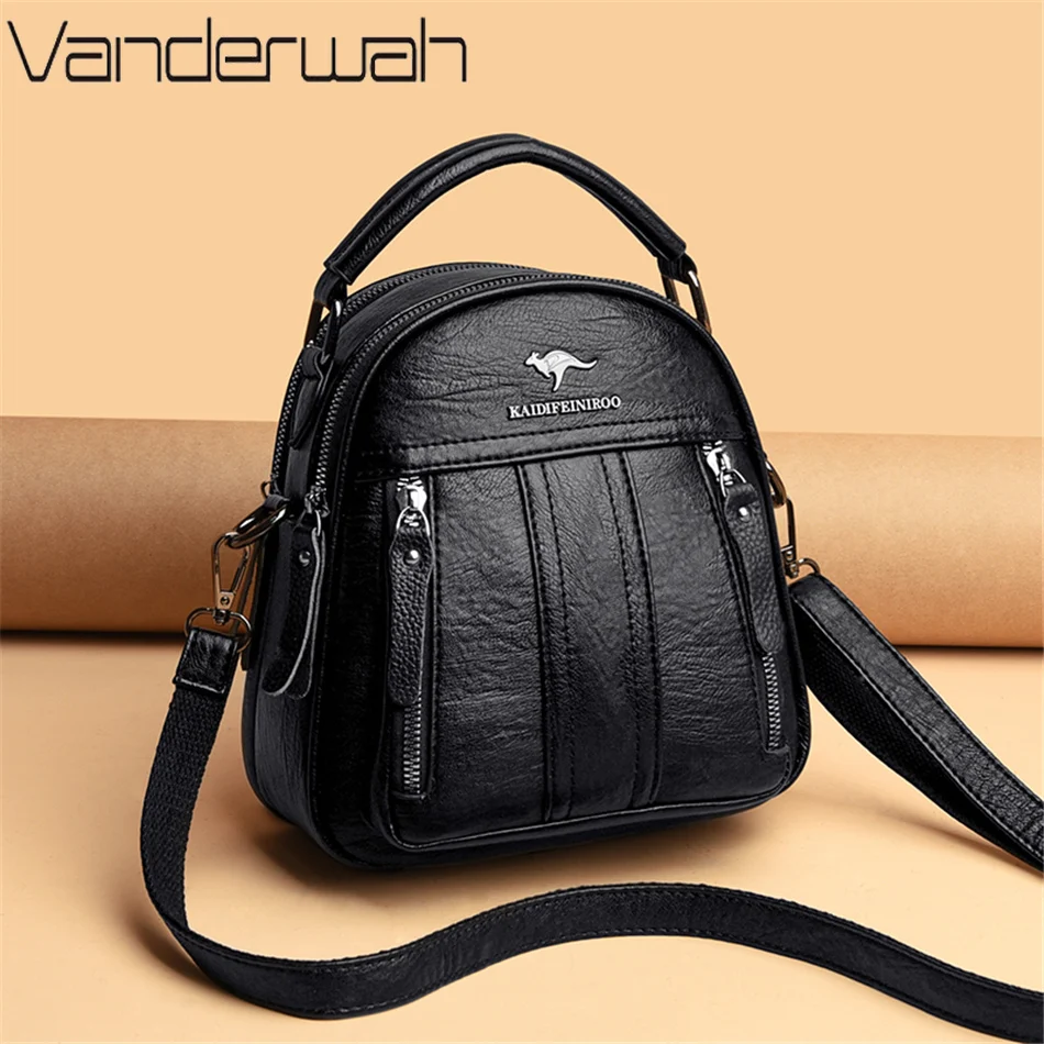 4 In 1 Leather Backpacks Multi - Mini Backpack Purse review and price