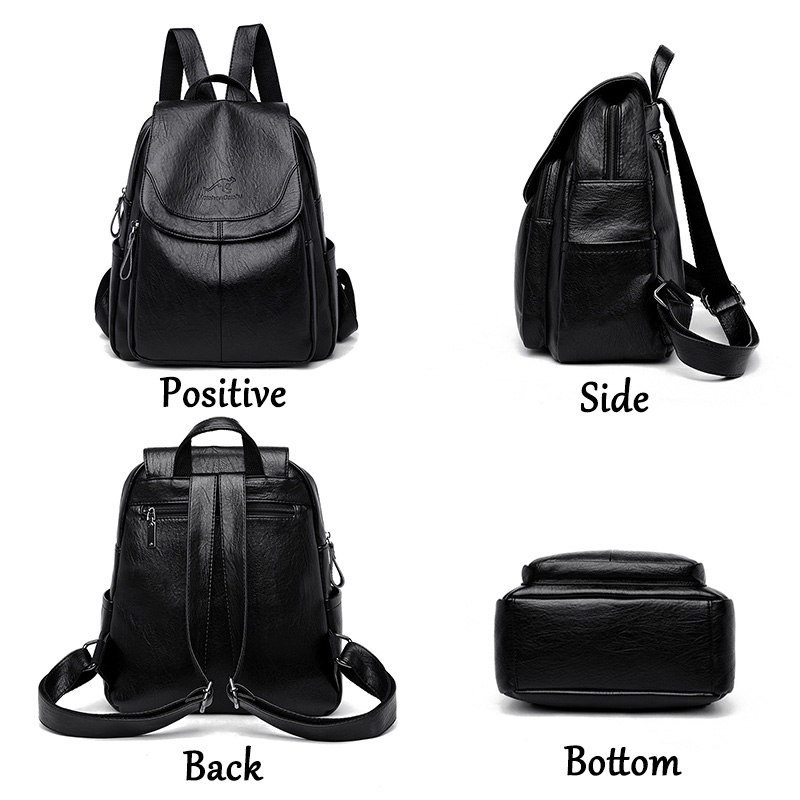 9 Color Women Soft Leather Bac - Leather Backpack Vintage review and price