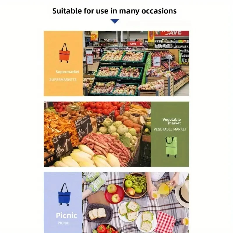 Foldable Portable Shopping Car - Foldable Backpack Small review and price