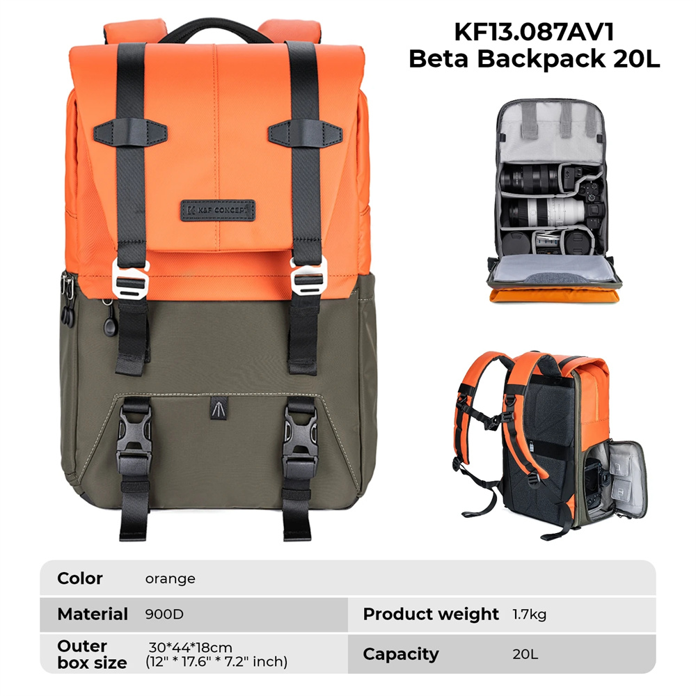 K&F CONCEPT Camera Backpack Tr - Rain Cover Backpack review and price