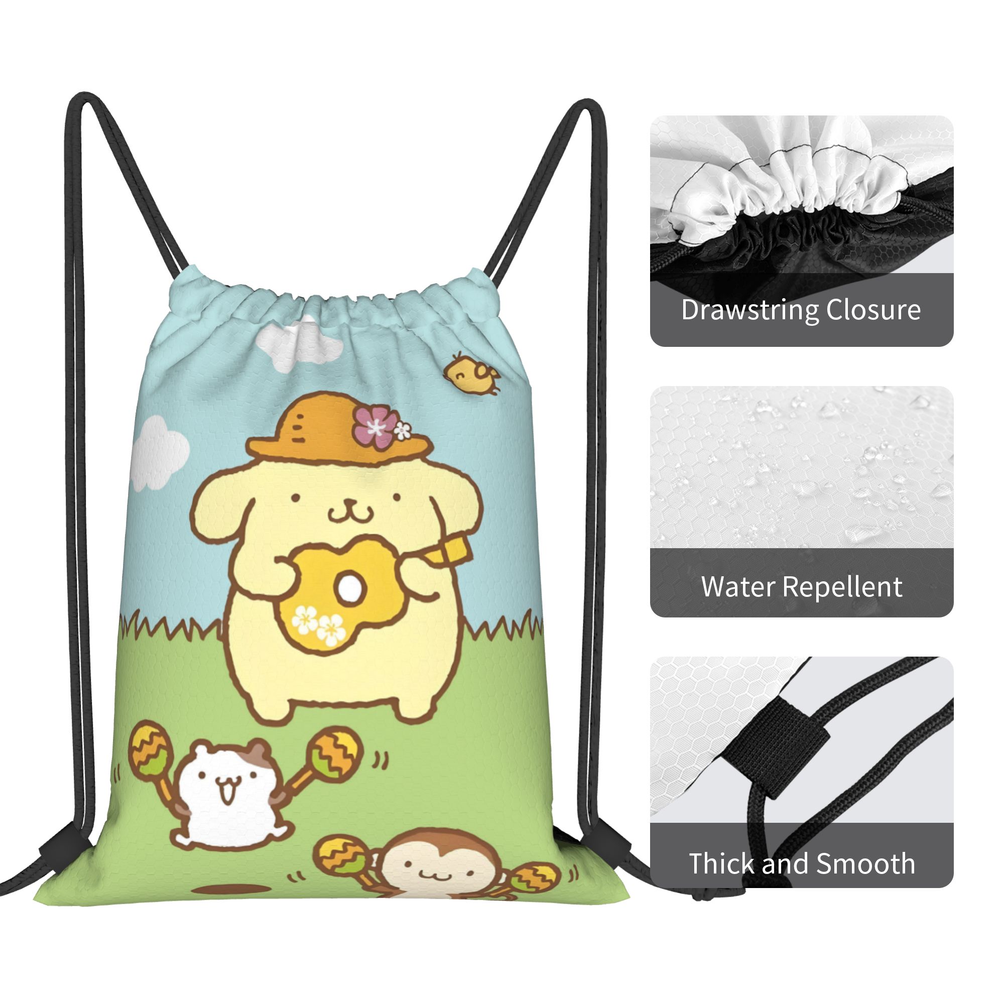 Custom P-Pompompurines Drawstr - Drawstring Gym Bag review and price