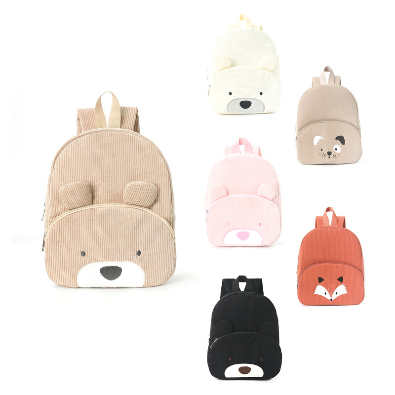Cute Bear Corduroy Backpack fo - Canvas Backpack Casual review and price