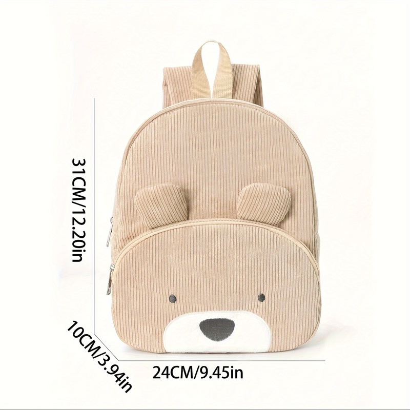 Cute Bear Corduroy Backpack fo - Canvas Backpack Casual review and price