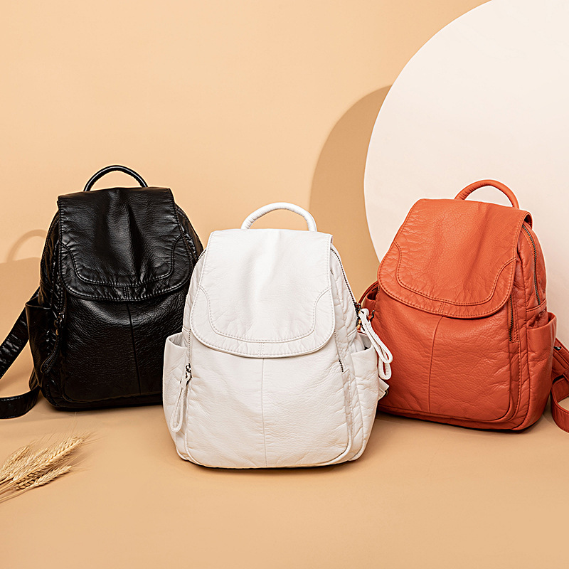 Women's Backpack White Washed  - Fashion Backpack Women review and price