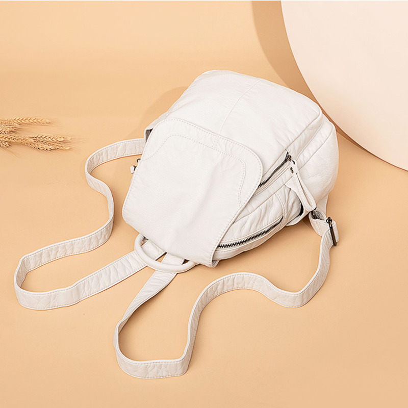Women's Backpack White Washed  - Fashion Backpack Women review and price