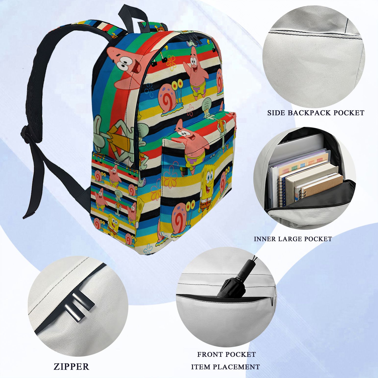 SpongeBob SquarePants Striped  - School Backpack Teen review and price