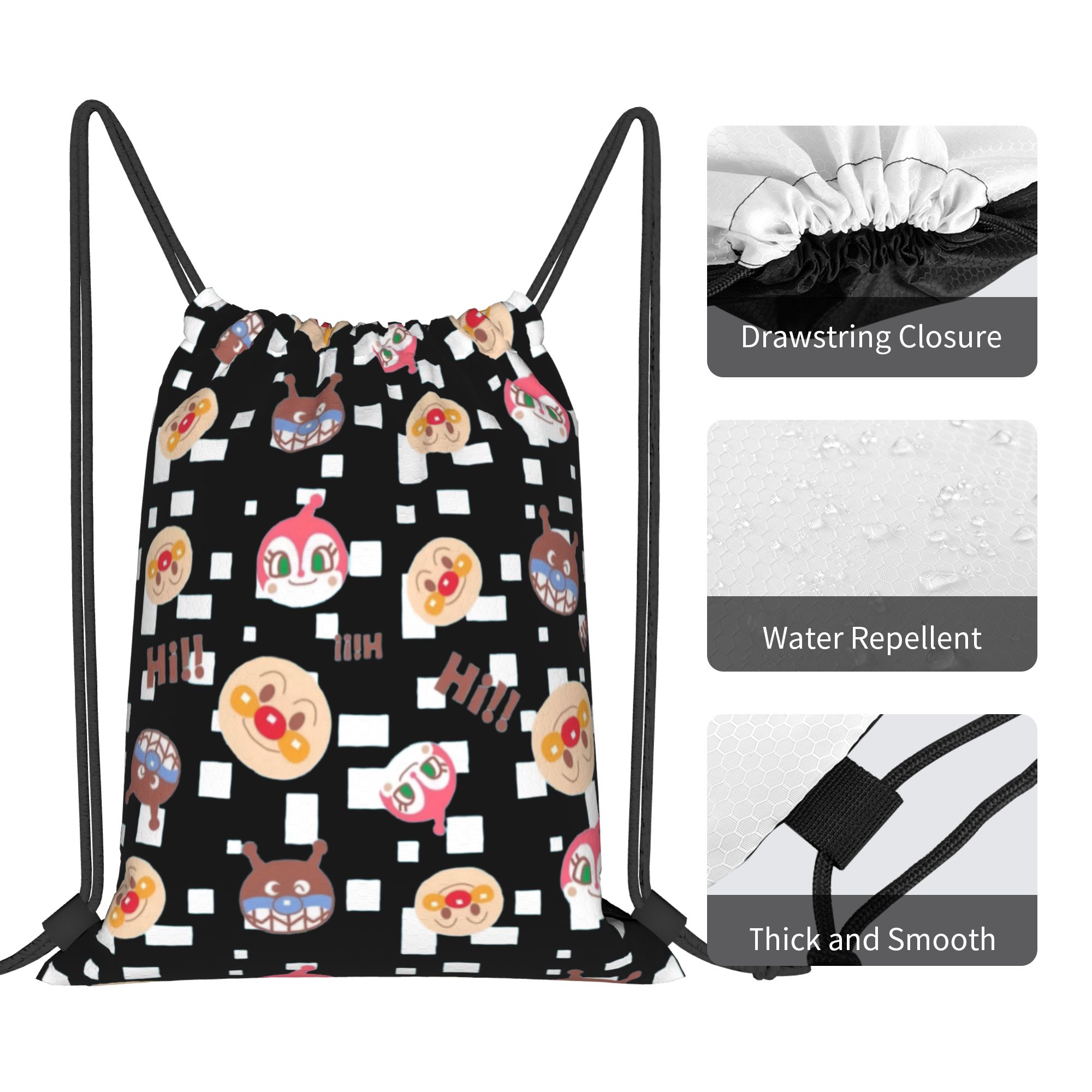 Custom Anpanmans Drawstring Ba - Drawstring Gym Bag review and price