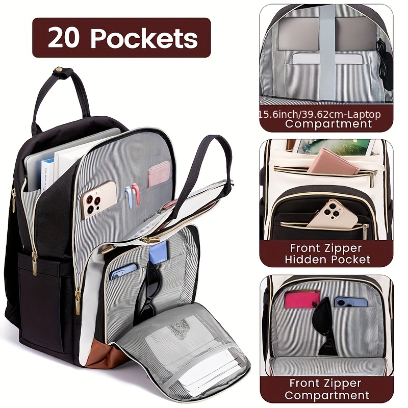 Women Two Tone Laptop Backpack - Laptop Backpack 15.6 review and price