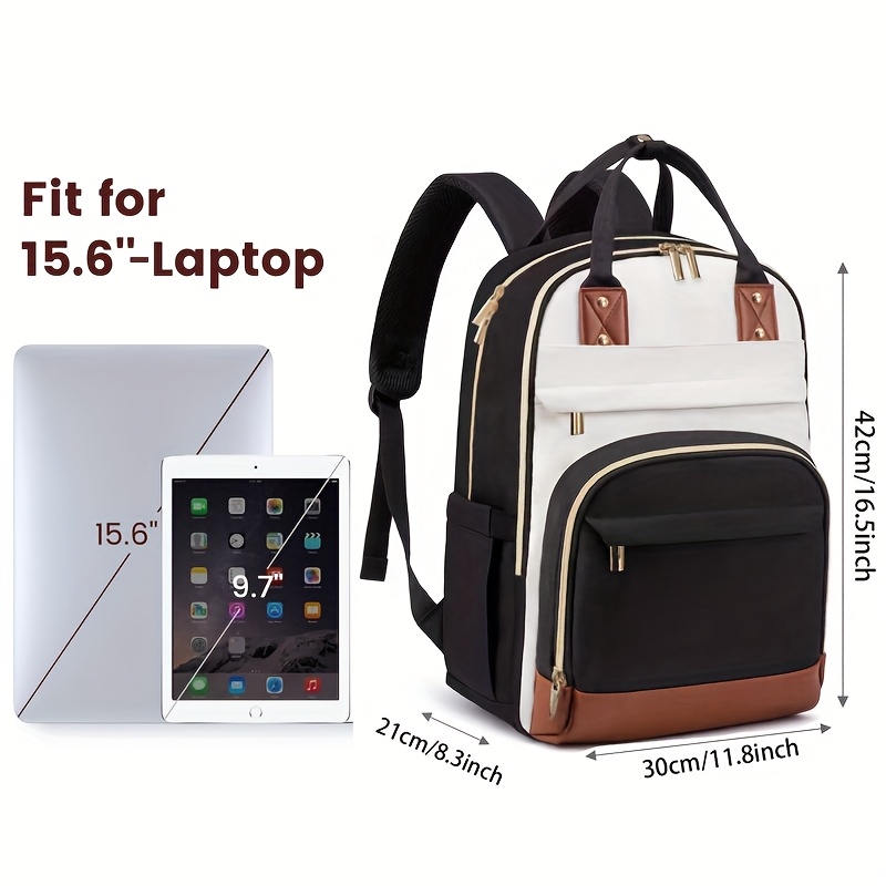 Women Two Tone Laptop Backpack - Laptop Backpack 15.6 review and price