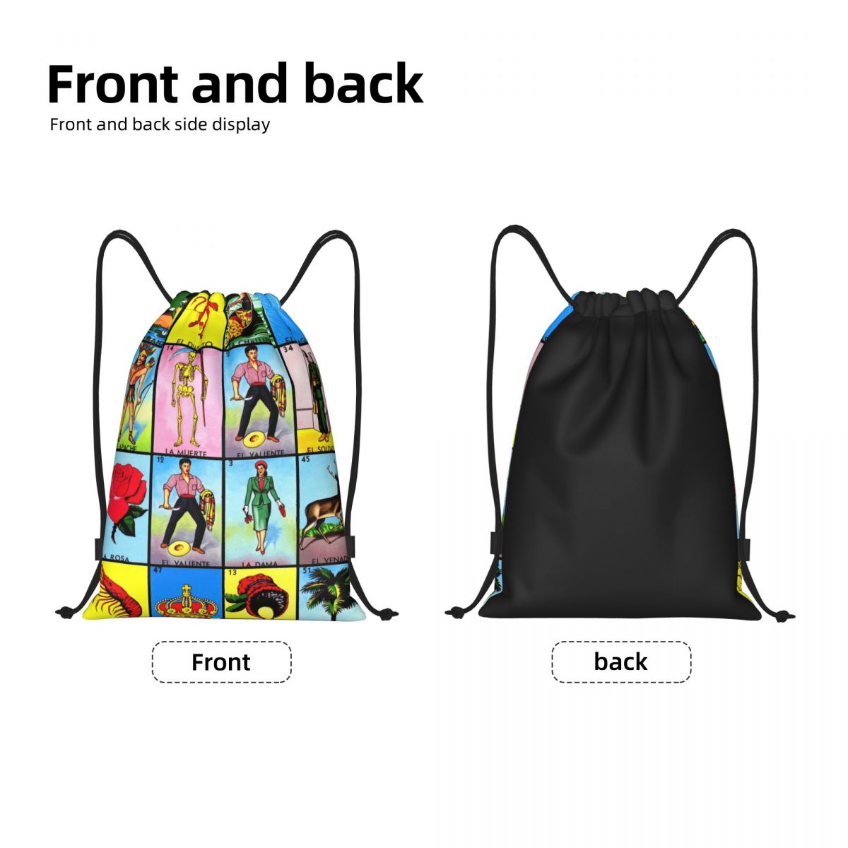 Loteria Card Mexican Bingo Dra - Drawstring Gym Bag review and price