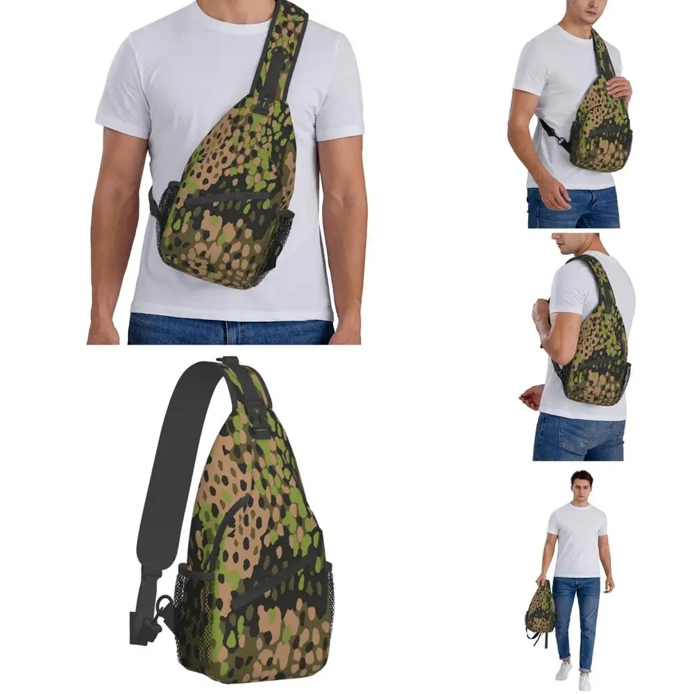 WW2 SS Erbsentarn Camouflage C - Sling Backpack Shoulder review and price