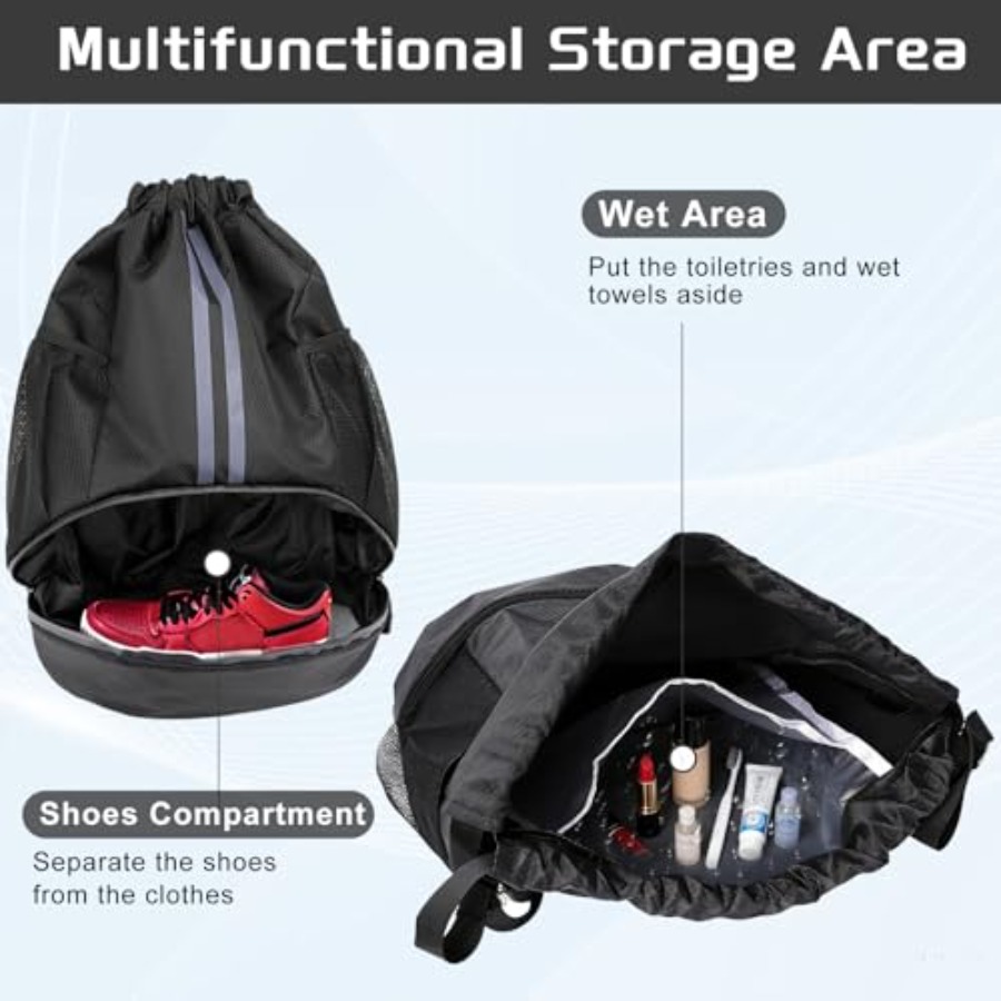 Sports Drawstring Backpack wit - Drawstring Gym Bag review and price