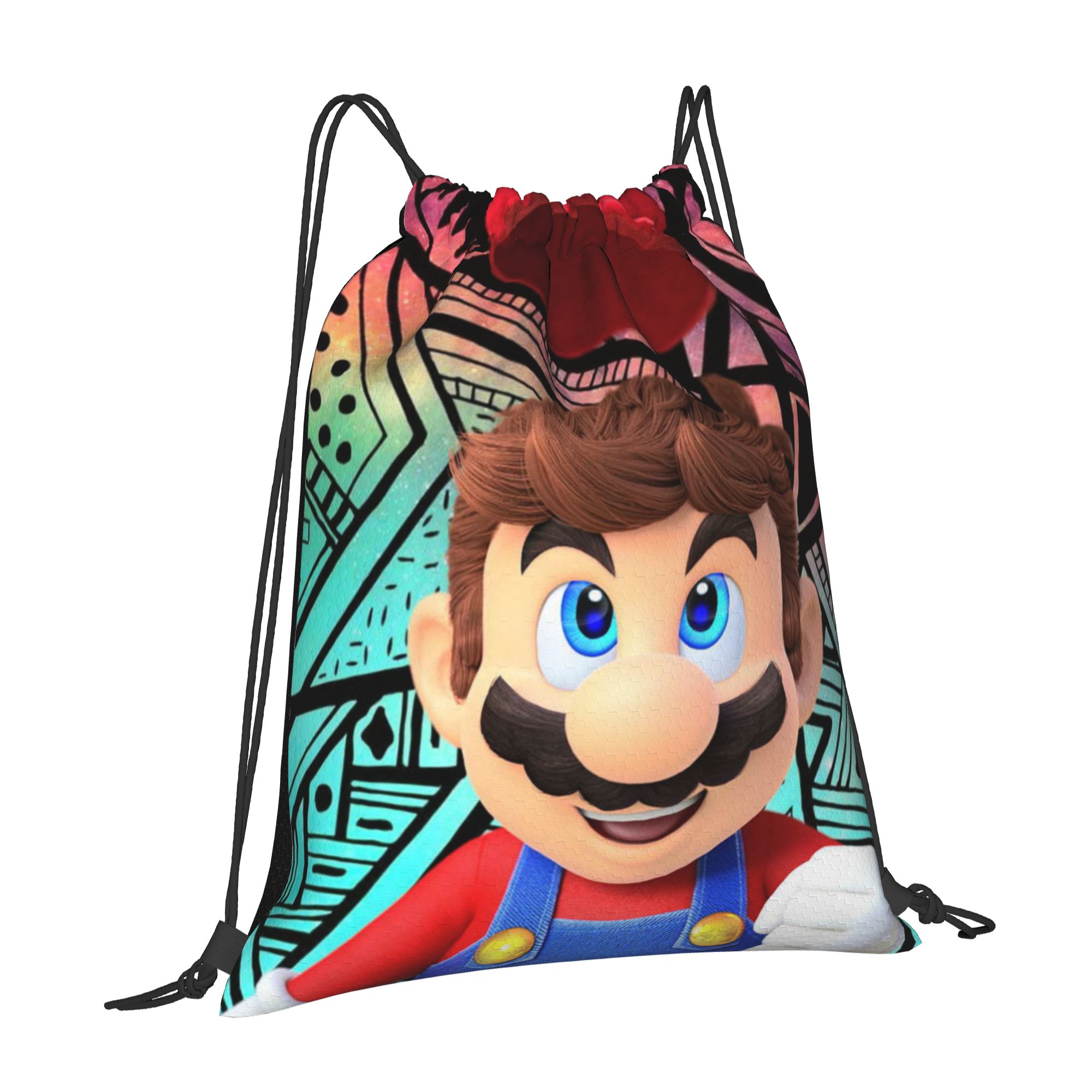 Custom M-Marioes Video Game Br - Drawstring Gym Bag review and price