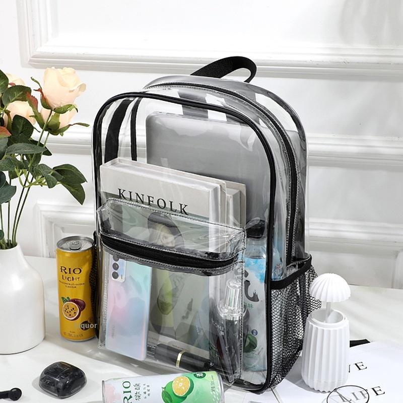 Transparent PVC Outdoor Sports - Canvas Backpack Casual review and price