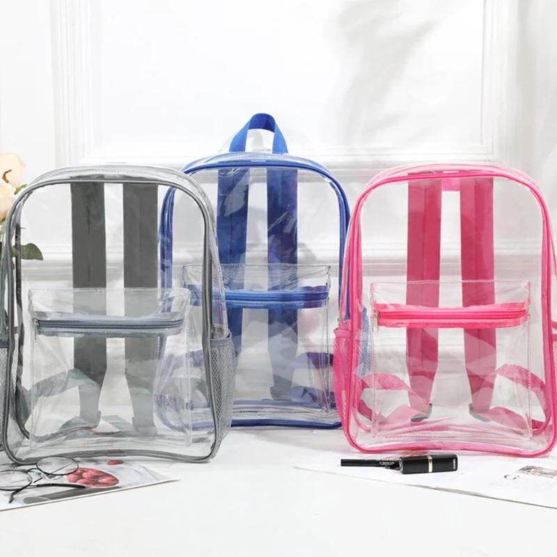 Transparent PVC Outdoor Sports - Canvas Backpack Casual review and price