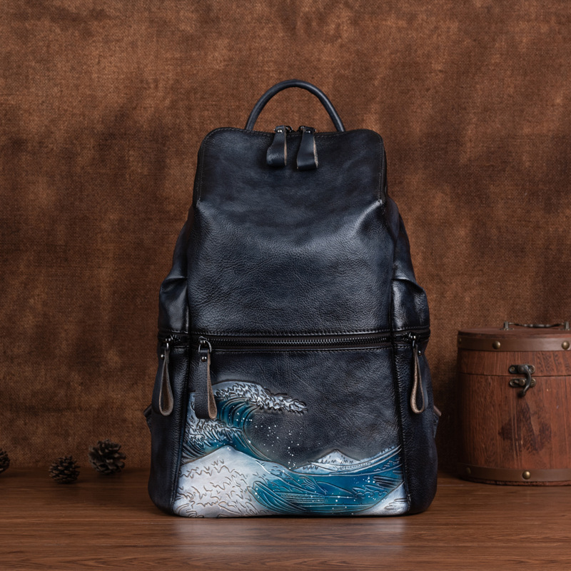 Genuine Real Soft Leather Wome - Leather Backpack Vintage review and price